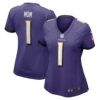 Number 1 Mom Baltimore Ravens Nike Women’s Game Jersey – Purple