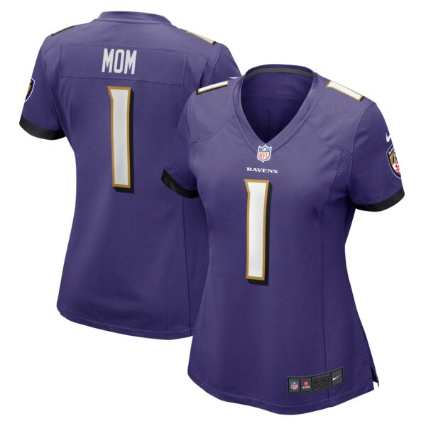 Number 1 Mom Baltimore Ravens Nike Women’s Game Jersey – Purple