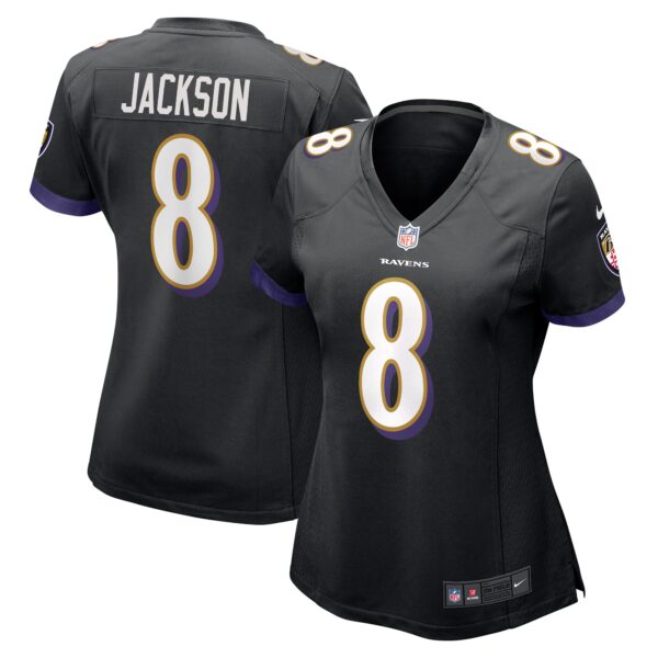 Lamar Jackson Baltimore Ravens Nike Women’s Alternate Game Jersey – Black