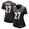 J.K. Dobbins Baltimore Ravens Nike Women’s Game Jersey – Black