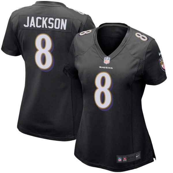 Lamar Jackson Baltimore Ravens Nike Women’s Game Event Jersey – Black