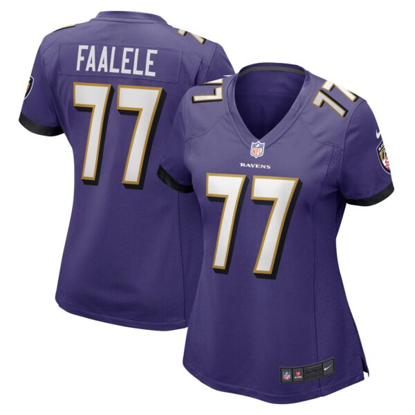 Daniel Faalele Baltimore Ravens Nike Women’s Player Game Jersey – Purple