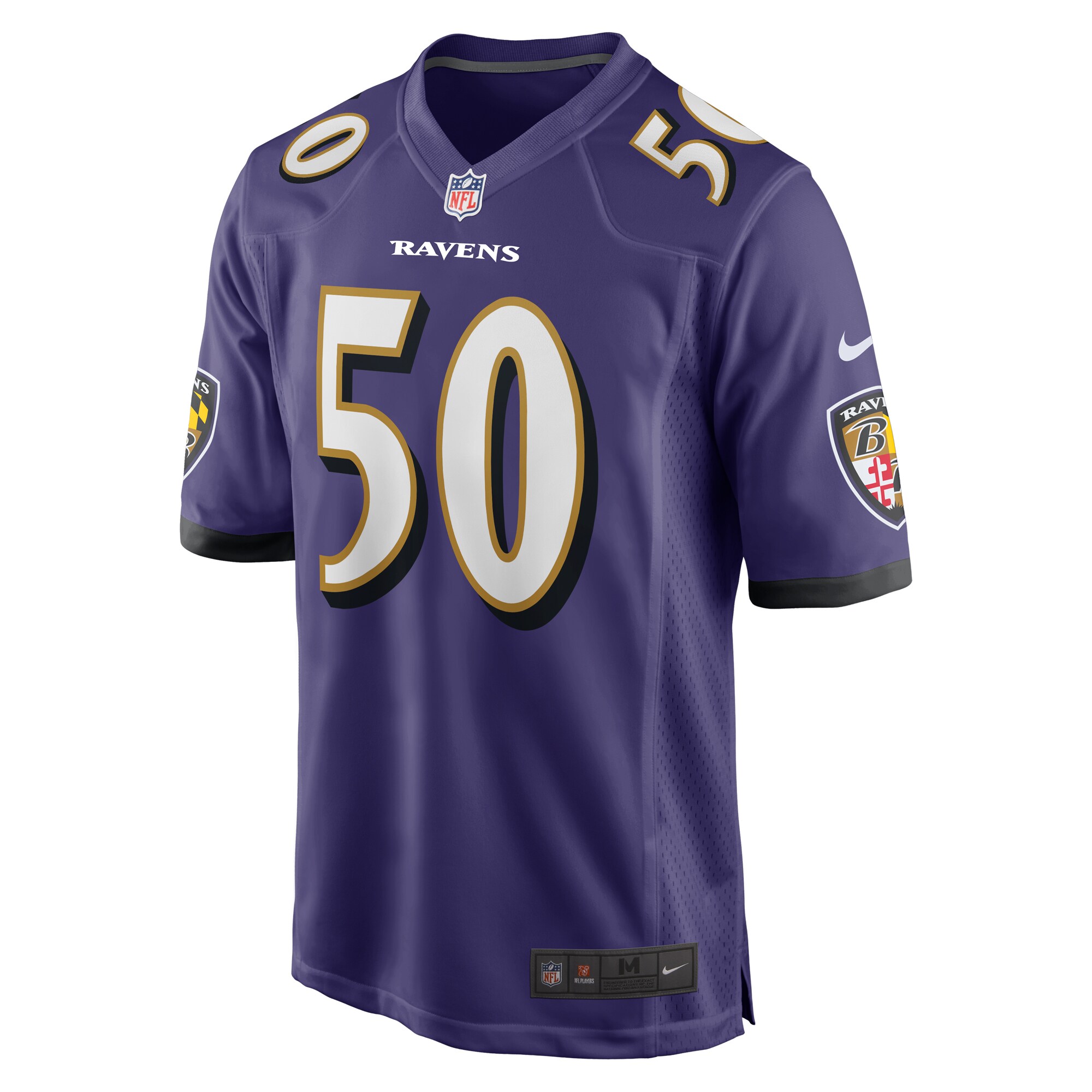 Kyle Van Noy Baltimore Ravens Nike Game Jersey – Purple - Image 2