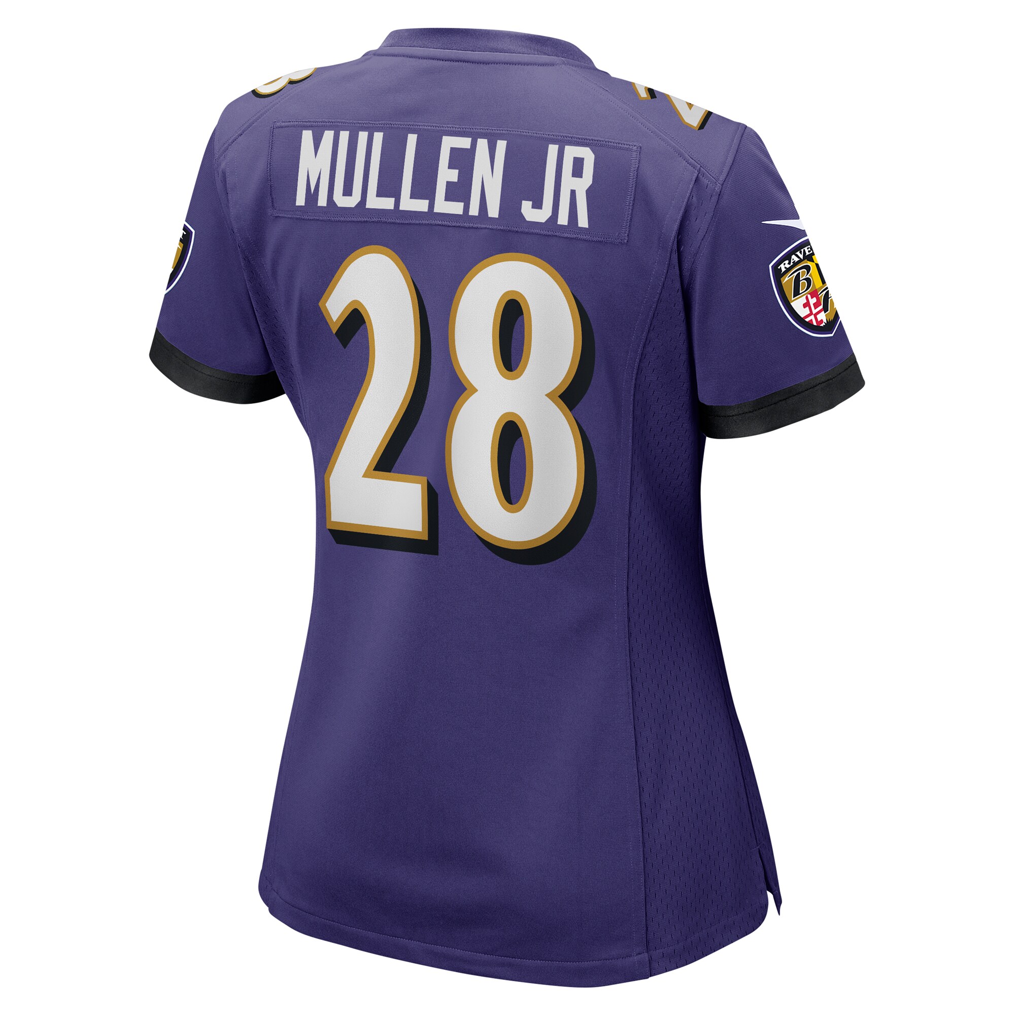 Trayvon Mullen Jr. Baltimore Ravens Nike Women’s Team Game Jersey – Purple - Image 3