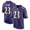 Rock Ya-Sin Baltimore Ravens Nike Game Jersey – Purple