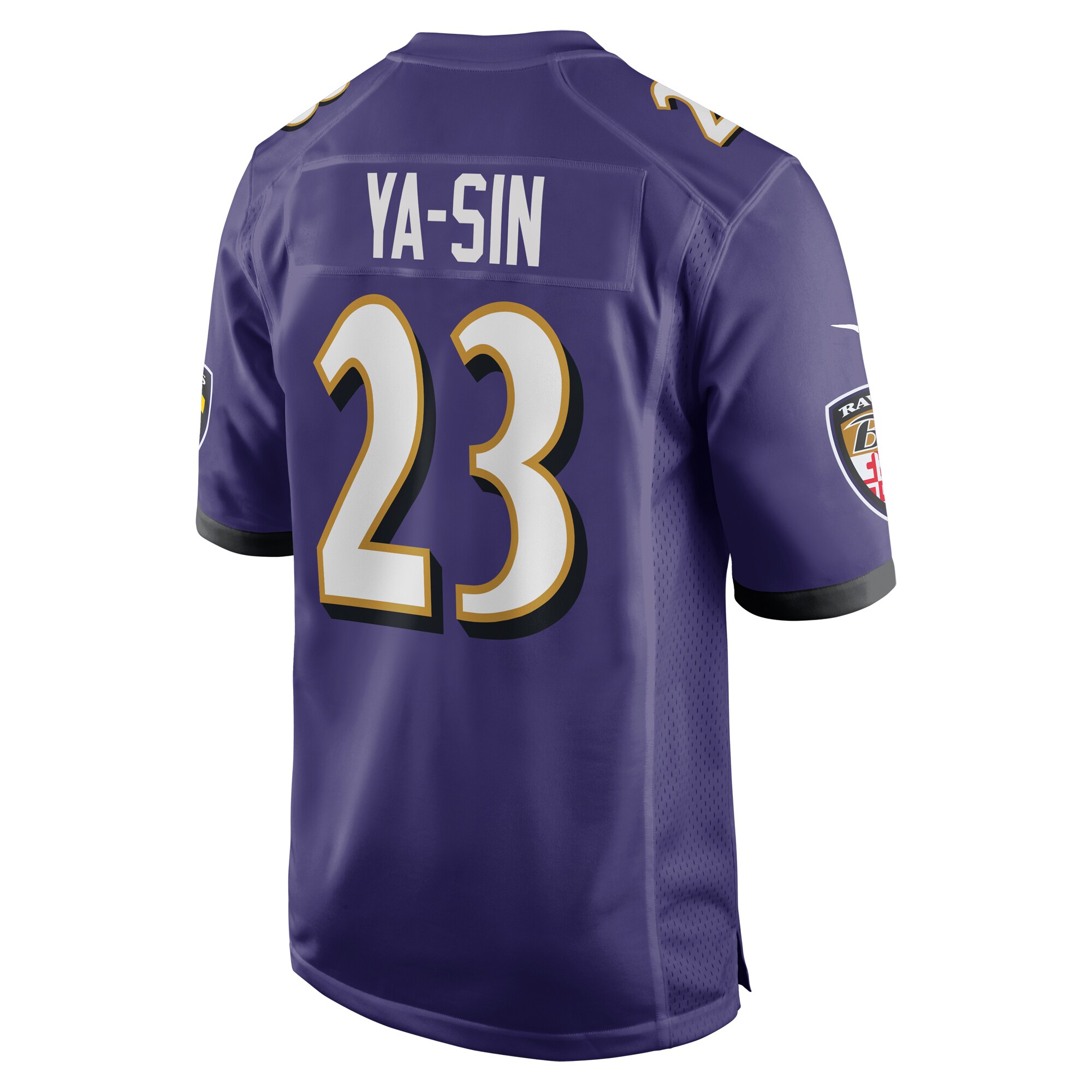 Rock Ya-Sin Baltimore Ravens Nike Game Jersey – Purple - Image 3
