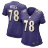 Morgan Moses Baltimore Ravens Nike Women’s Game Player Jersey – Purple