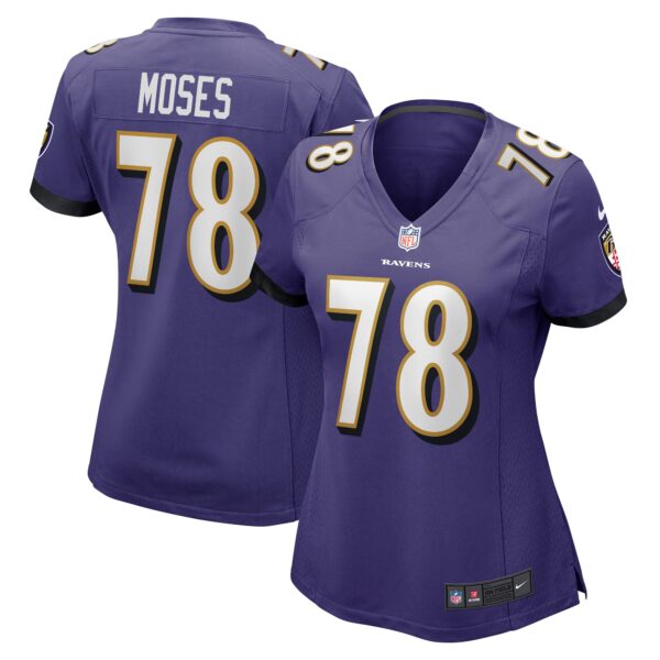 Morgan Moses Baltimore Ravens Nike Women’s Game Player Jersey – Purple