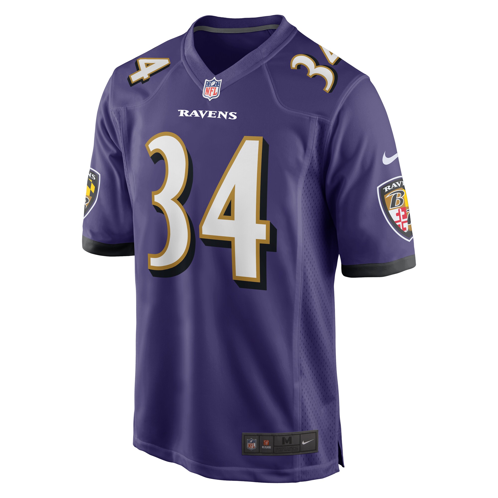 Keaton Mitchell Baltimore Ravens Nike Game Jersey – Purple - Image 2