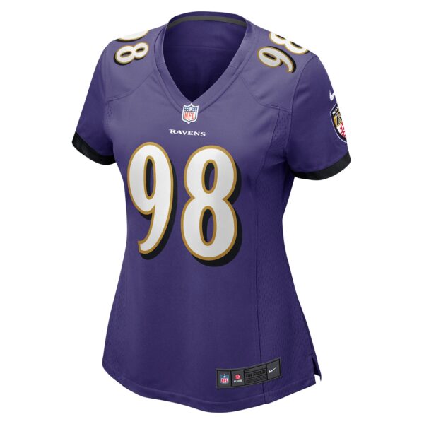 Travis Jones Baltimore Ravens Nike Women’s Player Game Jersey – Purple