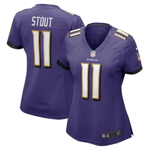 Jordan Stout Baltimore Ravens Nike Women’s Player Game Jersey – Purple