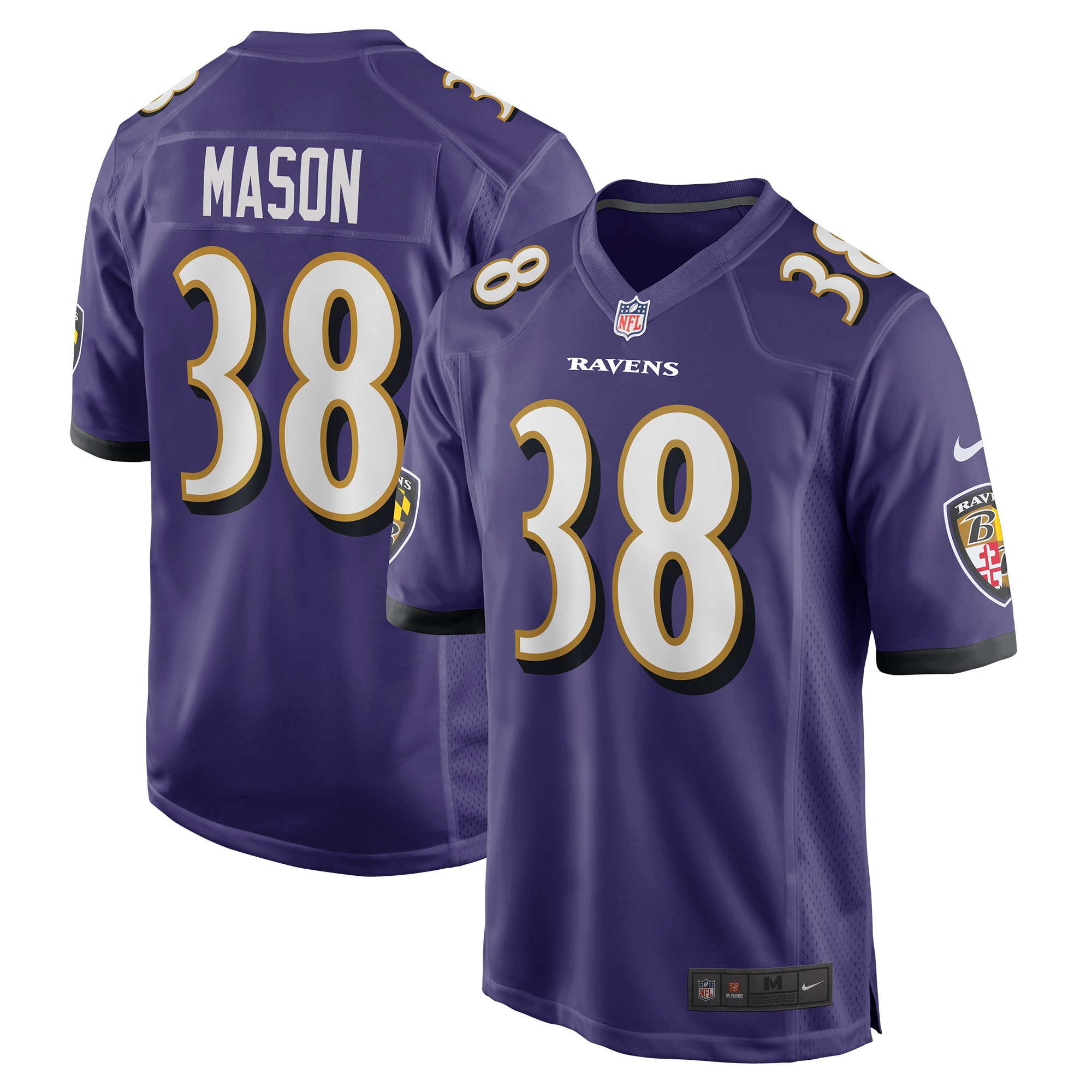 Ben Mason Baltimore Ravens Nike Game Jersey – Purple