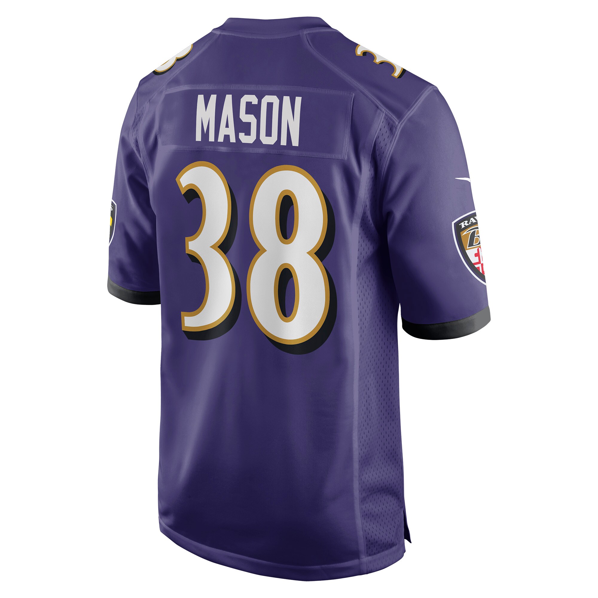 Ben Mason Baltimore Ravens Nike Game Jersey – Purple - Image 3