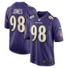 Travis Jones Baltimore Ravens Nike Player Game Jersey – Purple