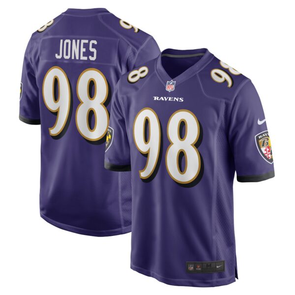 Travis Jones Baltimore Ravens Nike Player Game Jersey – Purple