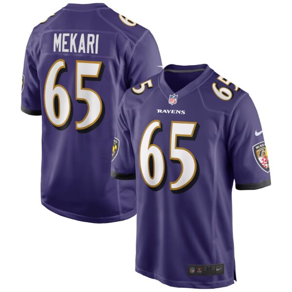 Patrick Mekari Baltimore Ravens Nike Game Player Jersey – Purple