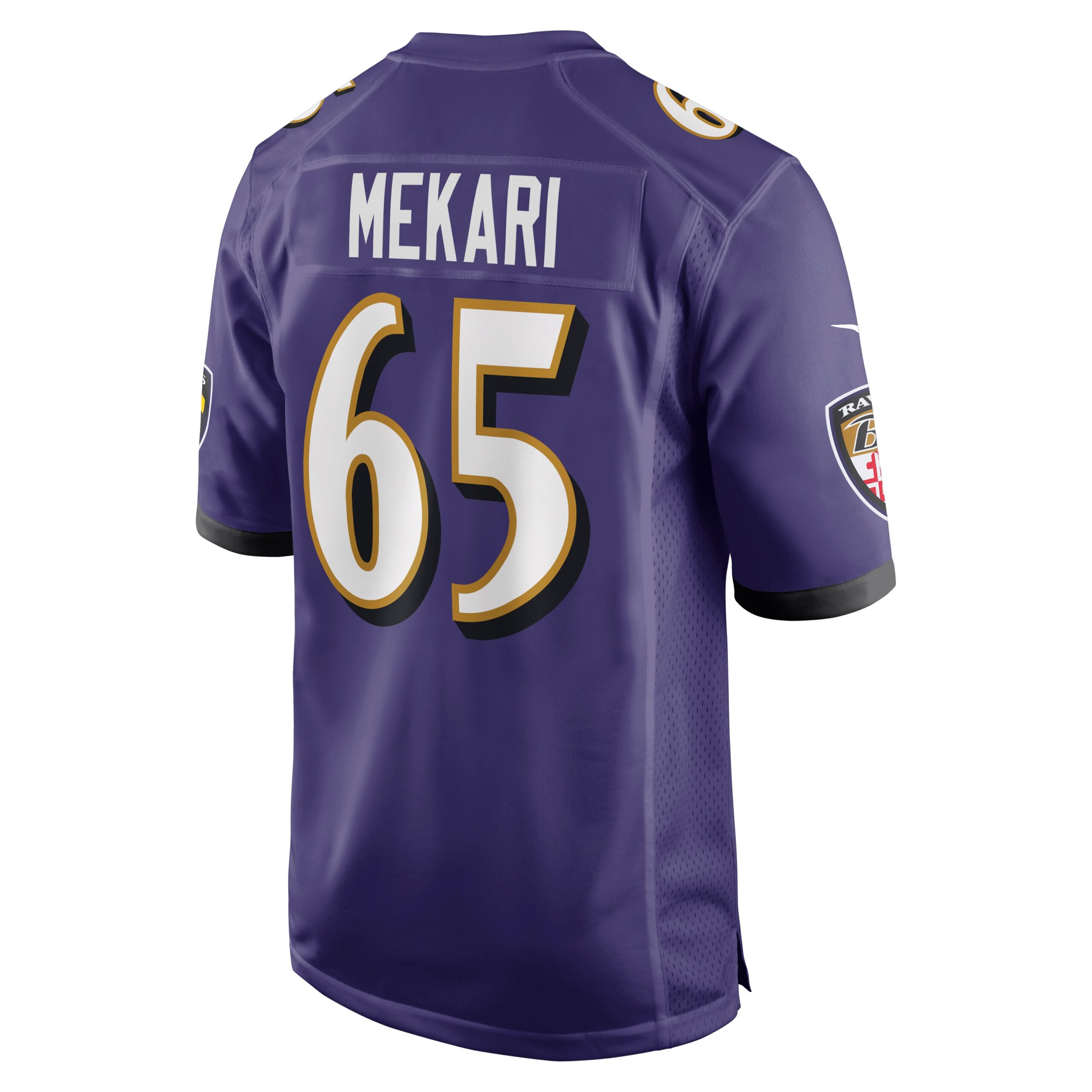 Patrick Mekari Baltimore Ravens Nike Game Player Jersey – Purple - Image 3