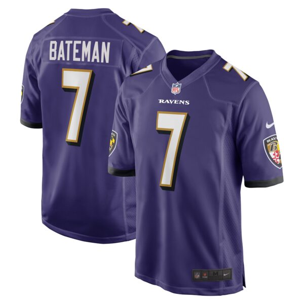Rashod Bateman Baltimore Ravens Nike Game Player Jersey – Purple