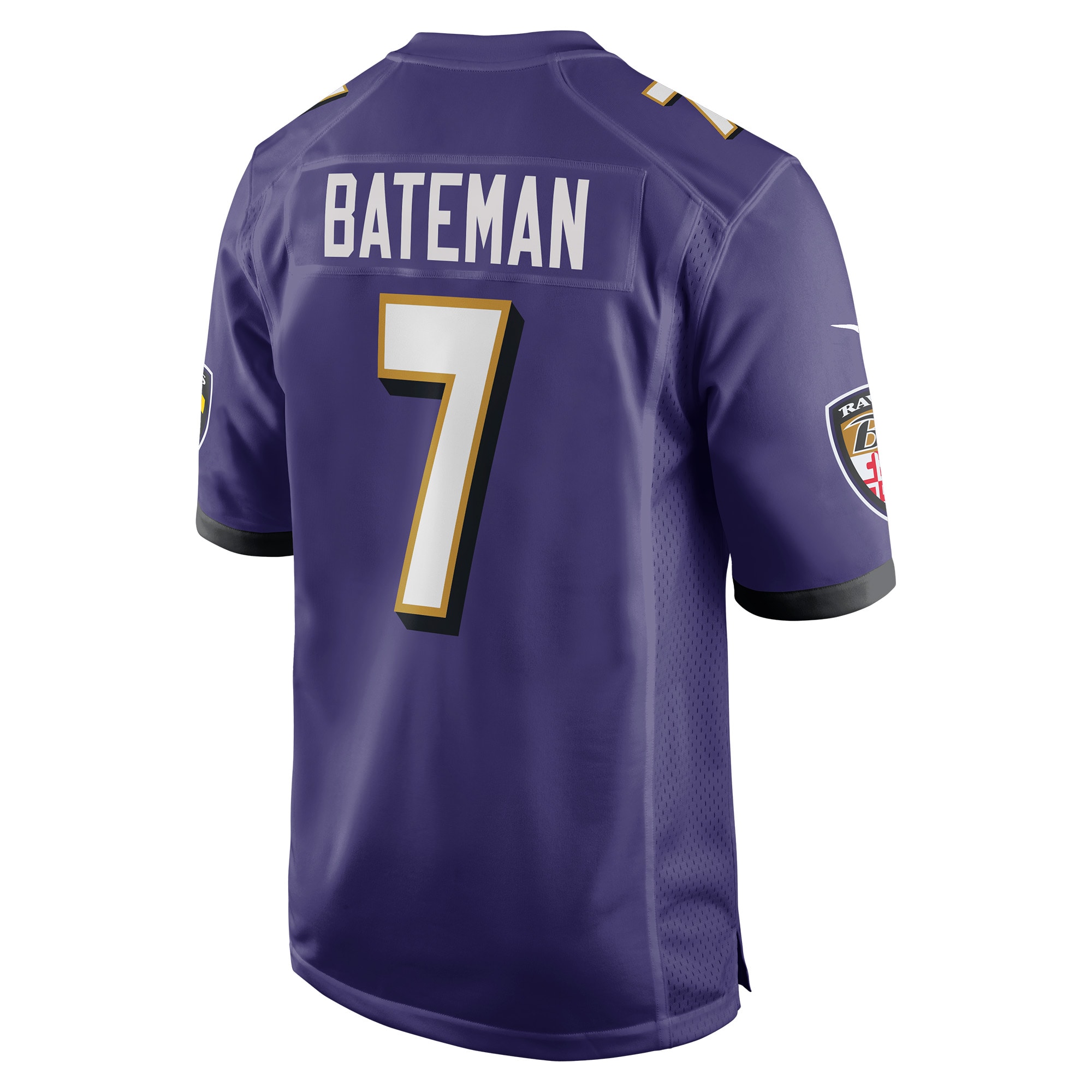 Rashod Bateman Baltimore Ravens Nike Game Player Jersey – Purple - Image 3