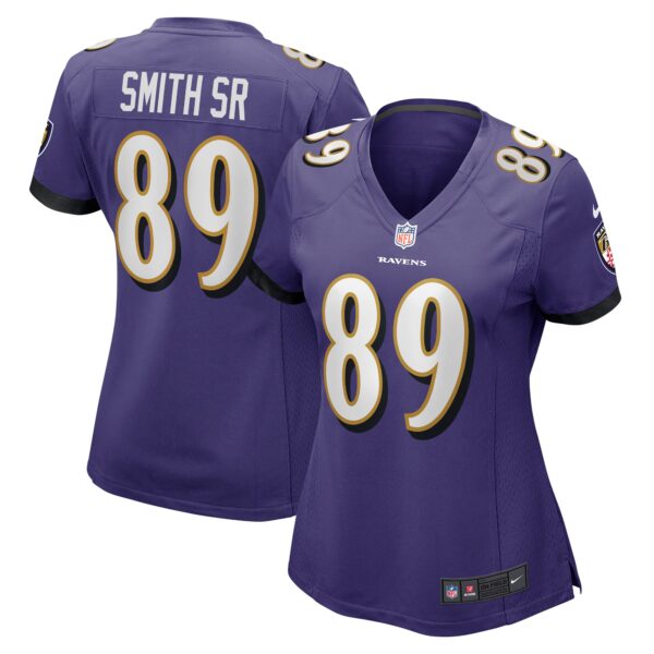 Steve Smith Sr. Baltimore Ravens Nike Women’s Retired Player Game Jersey – Purple