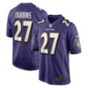 J.K. Dobbins Baltimore Ravens Nike Game Team Jersey – Purple
