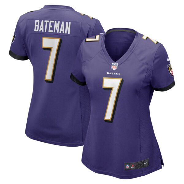 Rashod Bateman Baltimore Ravens Nike Women’s Game Jersey – Purple