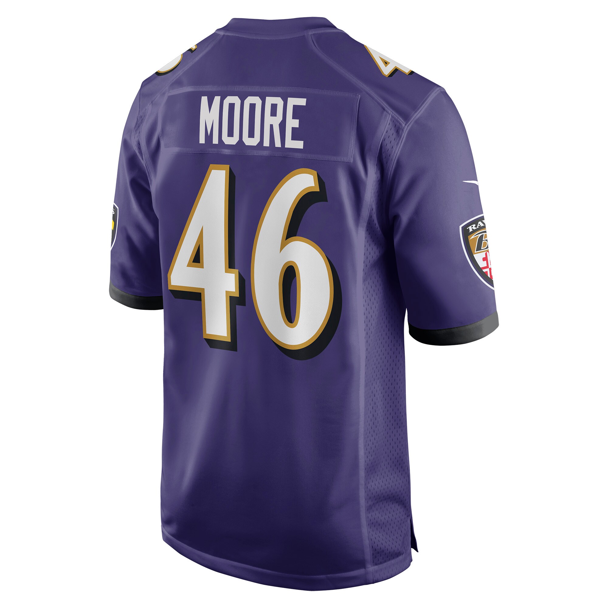 Nick Moore Baltimore Ravens Nike Game Jersey – Purple - Image 3