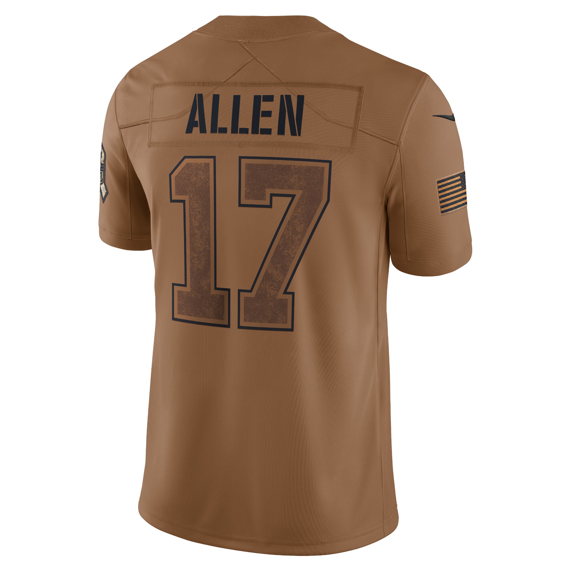 Josh Allen Buffalo Bills Nike 2023 Salute To Service Limited Jersey – Brown - Image 3