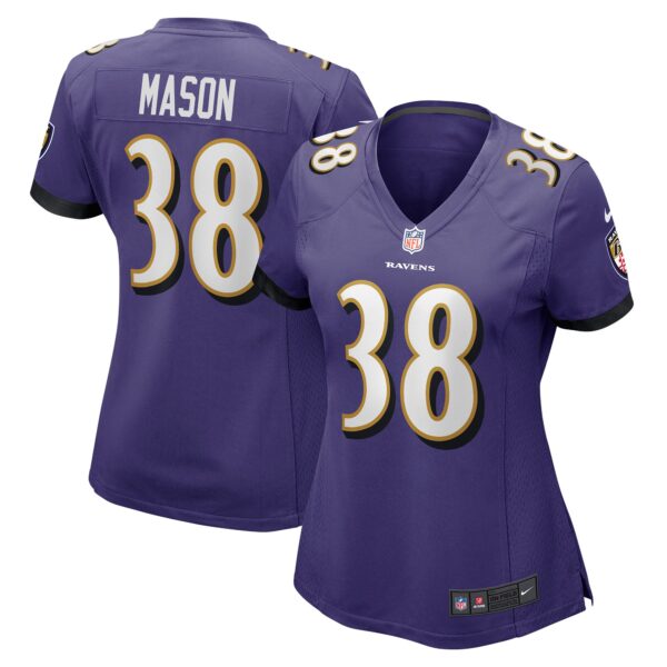 Ben Mason Baltimore Ravens Nike Women’s Game Jersey – Purple