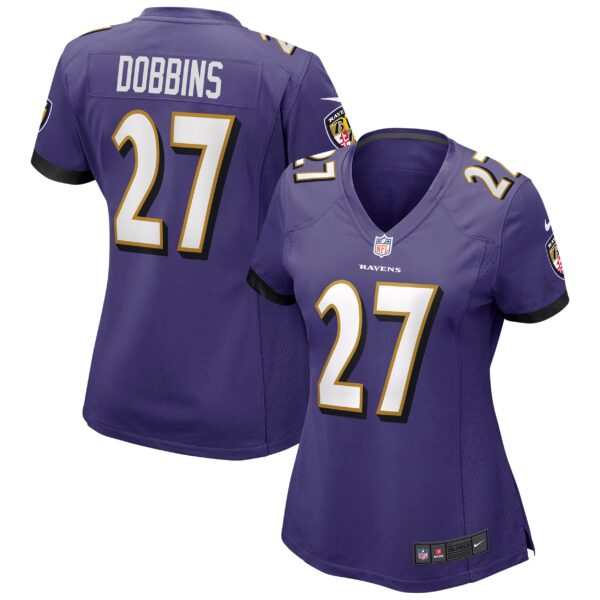 J.K. Dobbins Baltimore Ravens Nike Women’s Game Jersey – Purple
