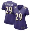 Ar’Darius Washington Baltimore Ravens Nike Women’s Player Game Jersey – Purple