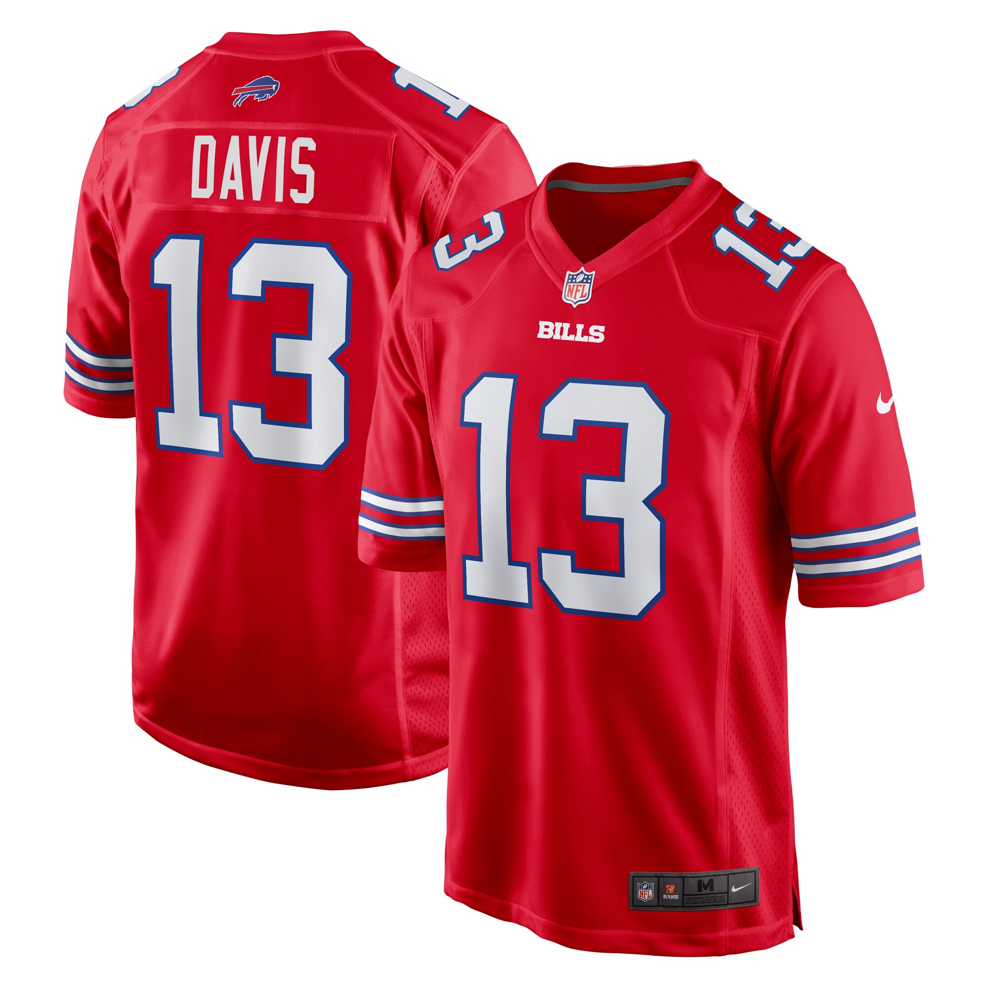 Gabe Davis Buffalo Bills Nike Alternate Game Jersey – Red