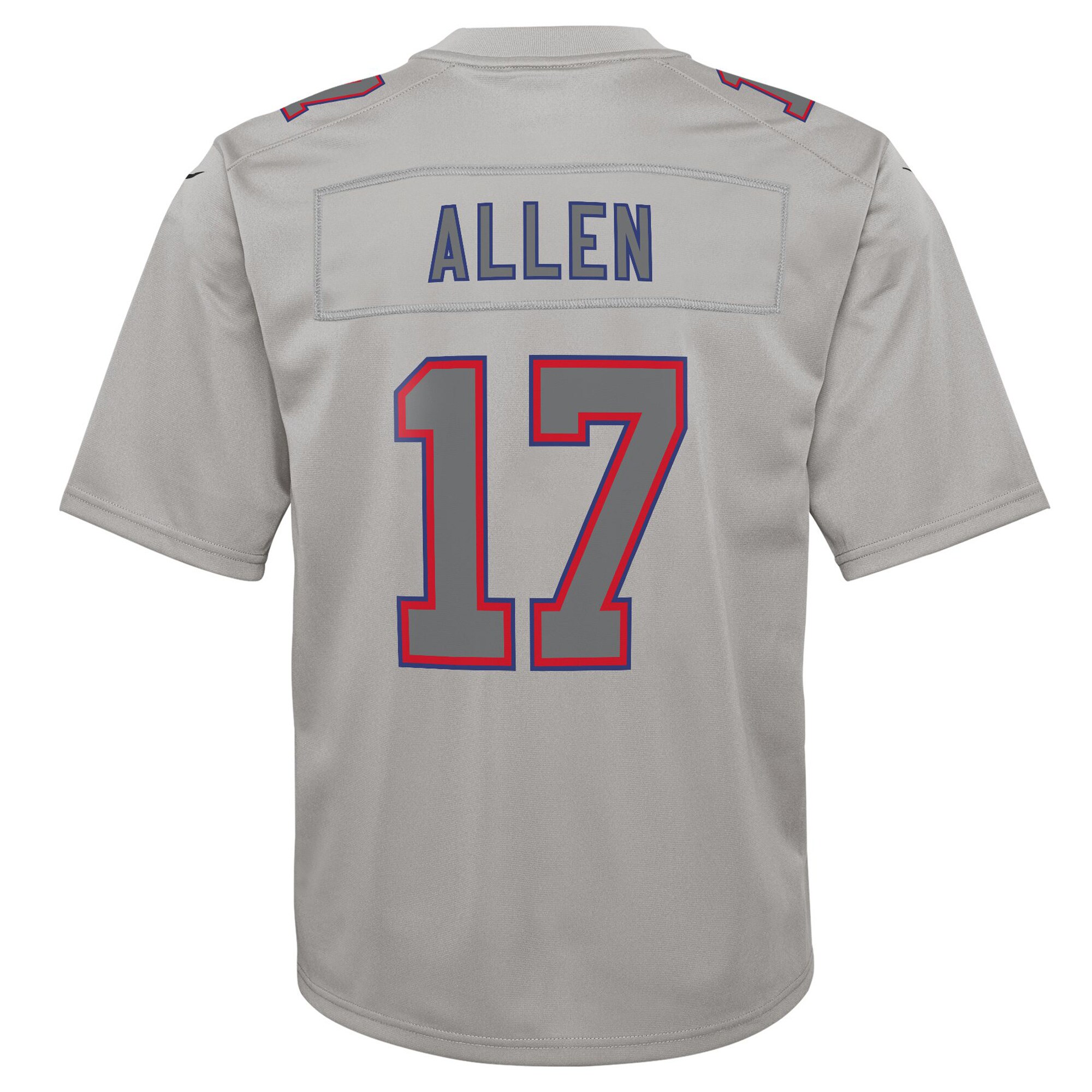 Josh Allen Buffalo Bills Nike Youth Atmosphere Game Jersey – Gray - Image 3