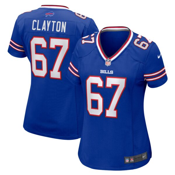 Travis Clayton Buffalo Bills Nike Women’s Game Jersey – Royal
