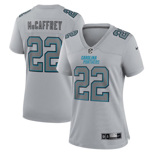 Christian McCaffrey Carolina Panthers Nike Women’s Atmosphere Fashion Game Jersey – Gray