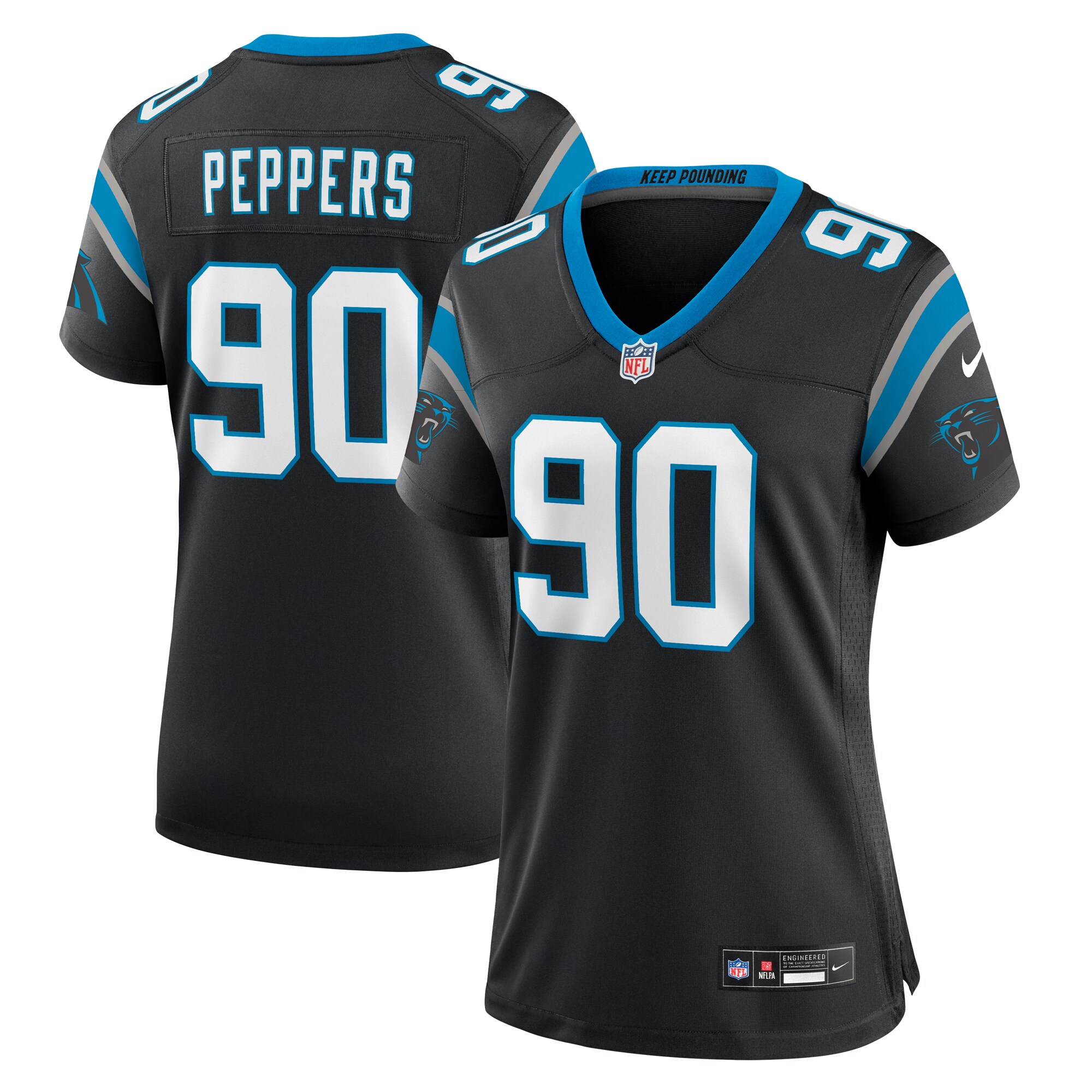 Julius Peppers Carolina Panthers Nike Women’s Retired Player Game Jersey – Black