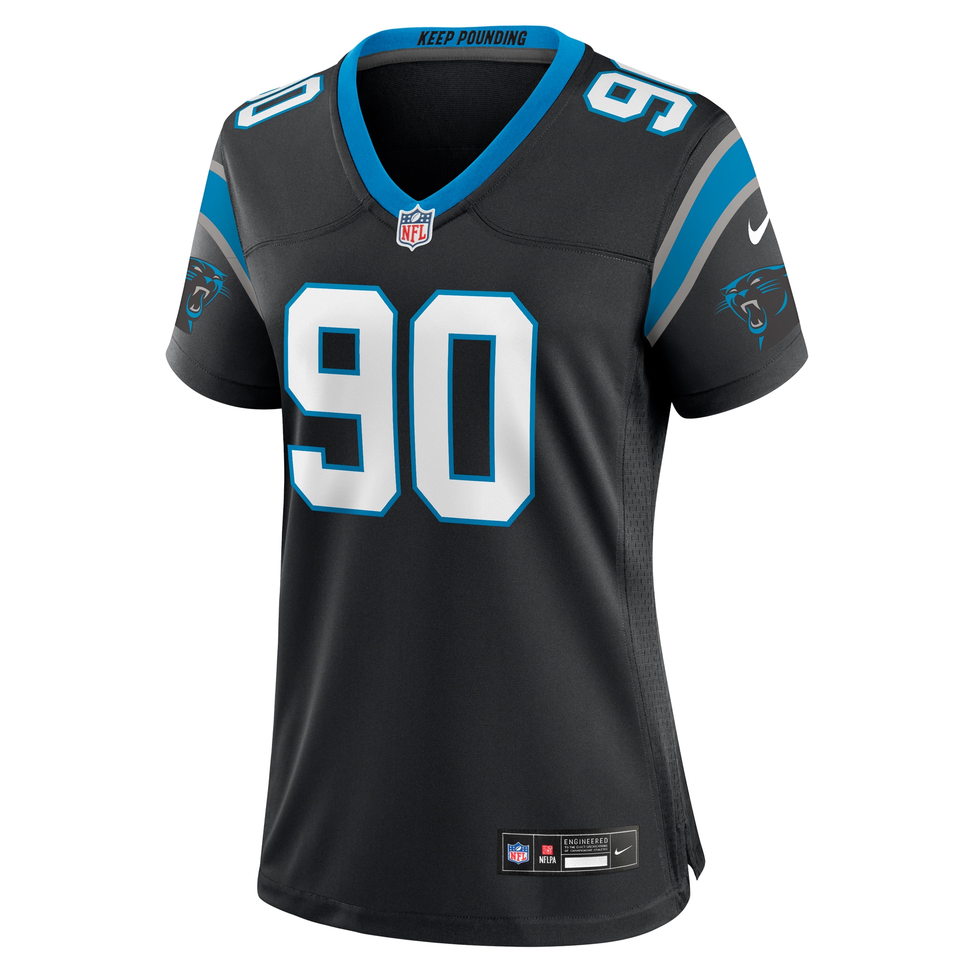 Julius Peppers Carolina Panthers Nike Women’s Retired Player Game Jersey – Black - Image 2