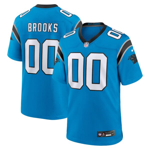 Jonathon Brooks Carolina Panthers Nike 2024 NFL Draft Alternate Game Player Jersey – Blue