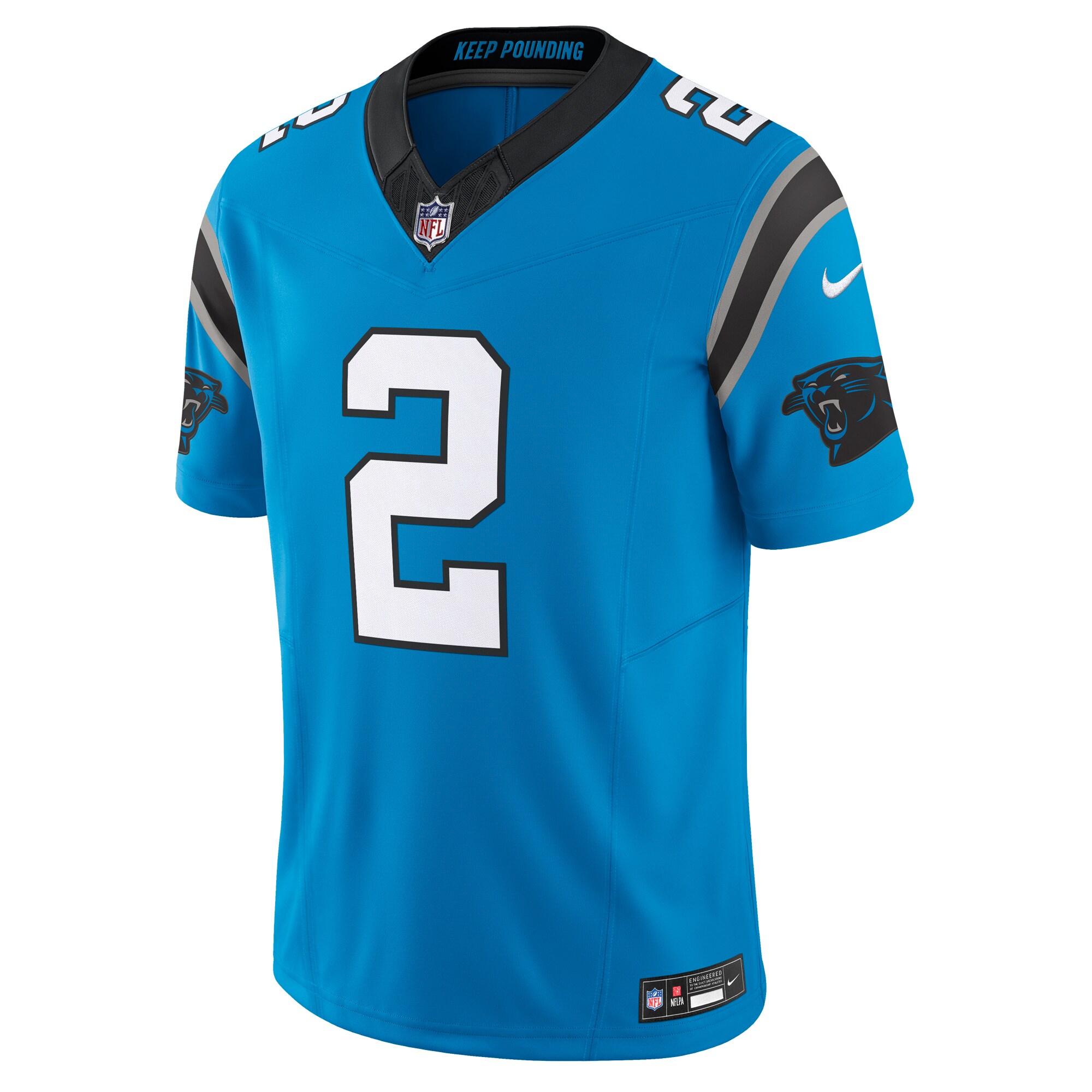 D.J. Moore Carolina Panthers Nike Vapor F.U.S.E. Limited Jersey – Blue - Image 2