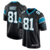 Hayden Hurst Carolina Panthers Nike Game Player Jersey – Black