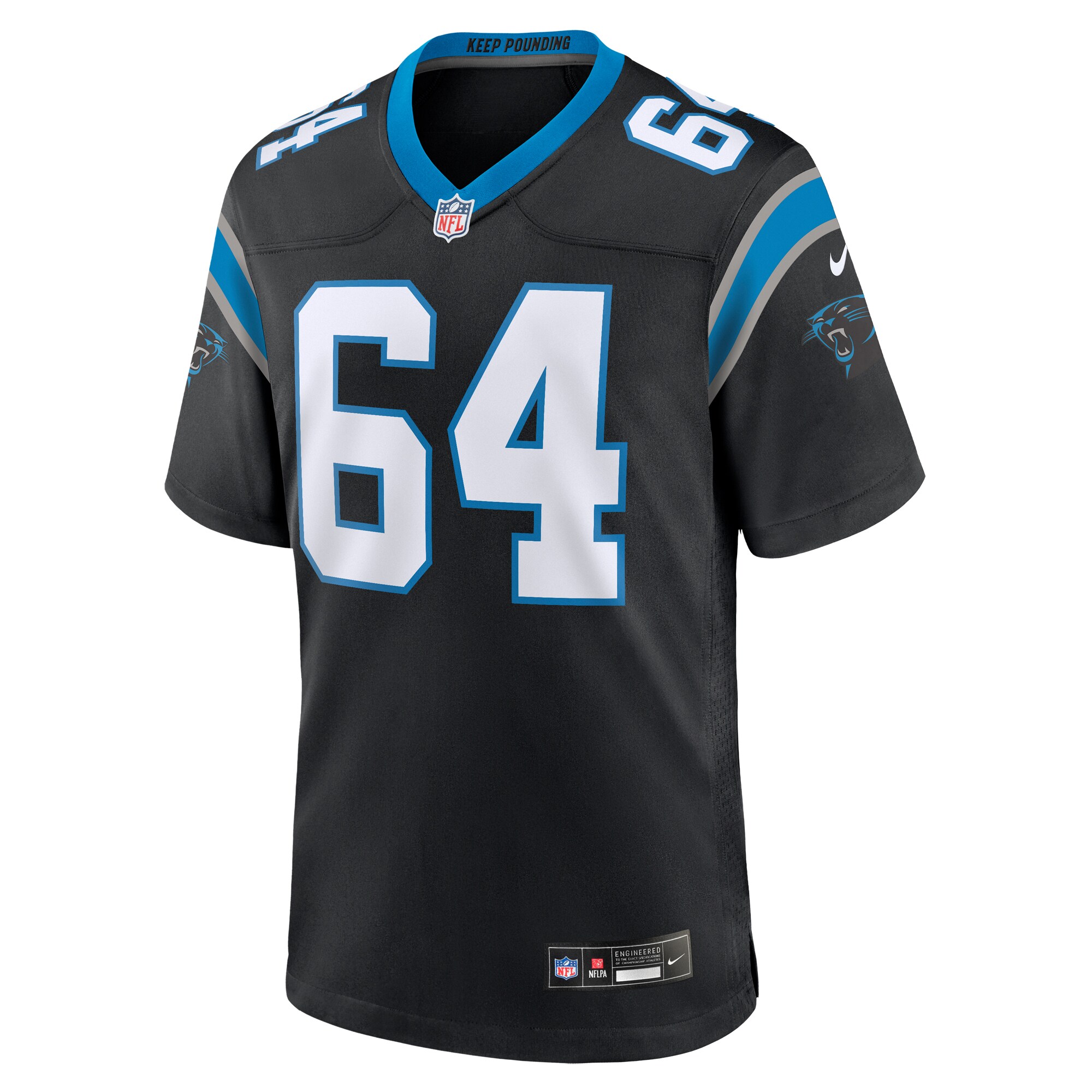 Brett Toth Carolina Panthers Nike Game Jersey – Black - Image 2
