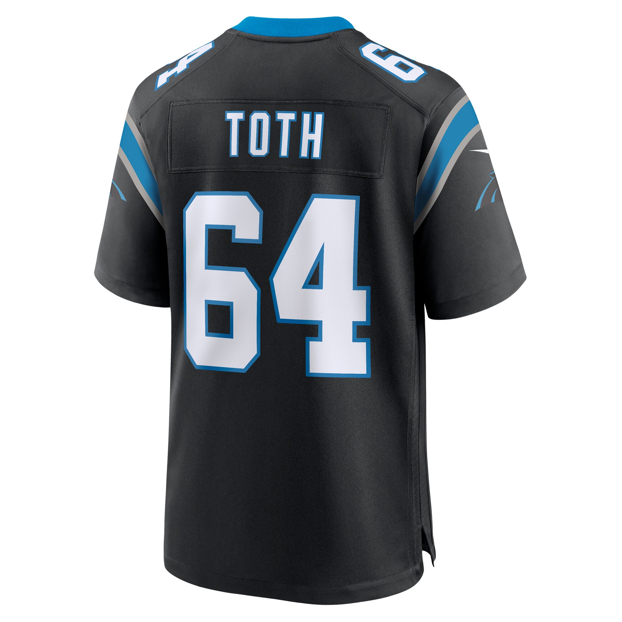 Brett Toth Carolina Panthers Nike Game Jersey – Black - Image 3