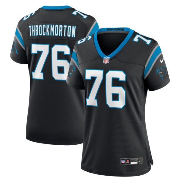 Calvin Throckmorton Carolina Panthers Nike Women’s Team Game Jersey – Black