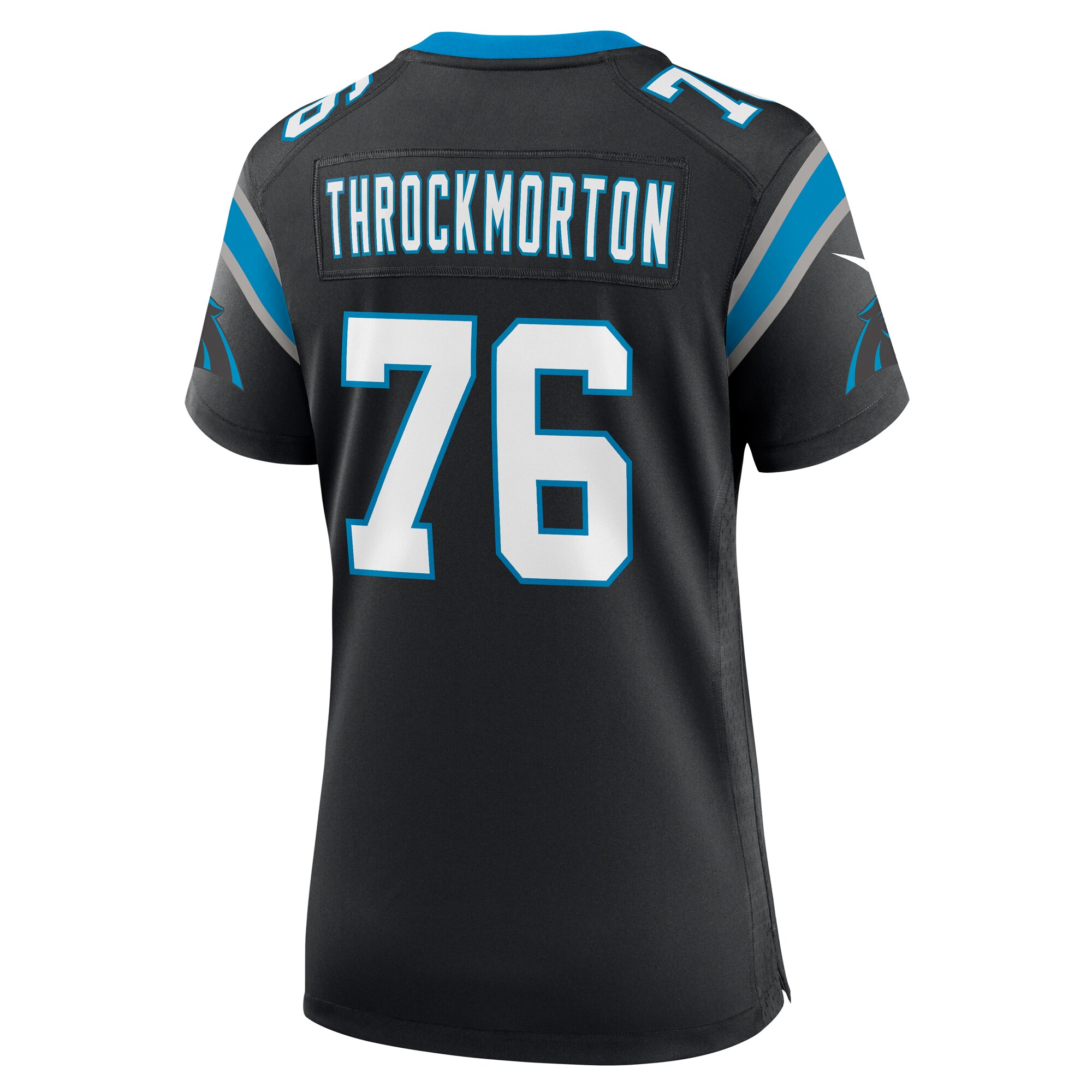 Calvin Throckmorton Carolina Panthers Nike Women’s Team Game Jersey – Black - Image 3
