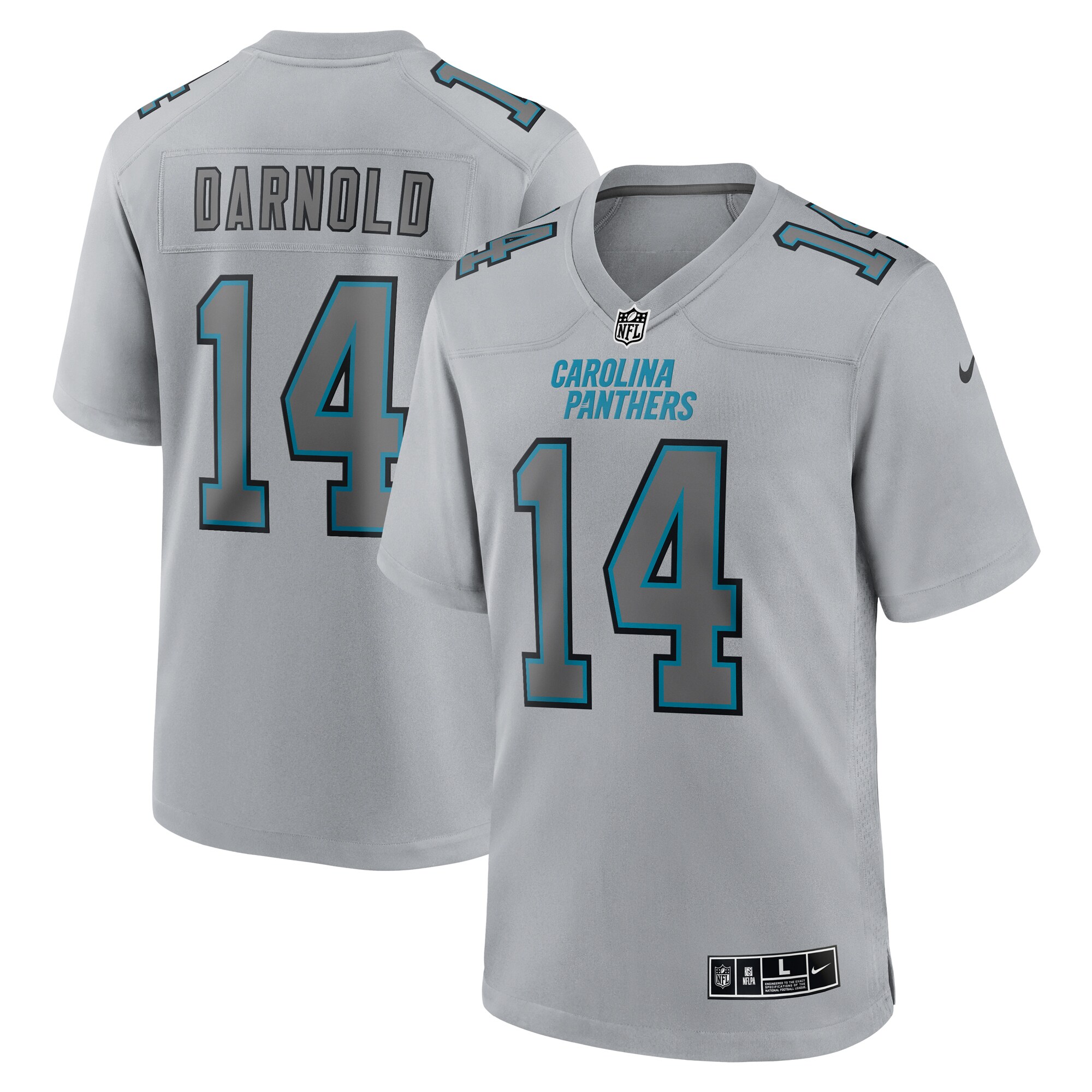 Sam Darnold Carolina Panthers Nike Atmosphere Fashion Game Jersey – Gray