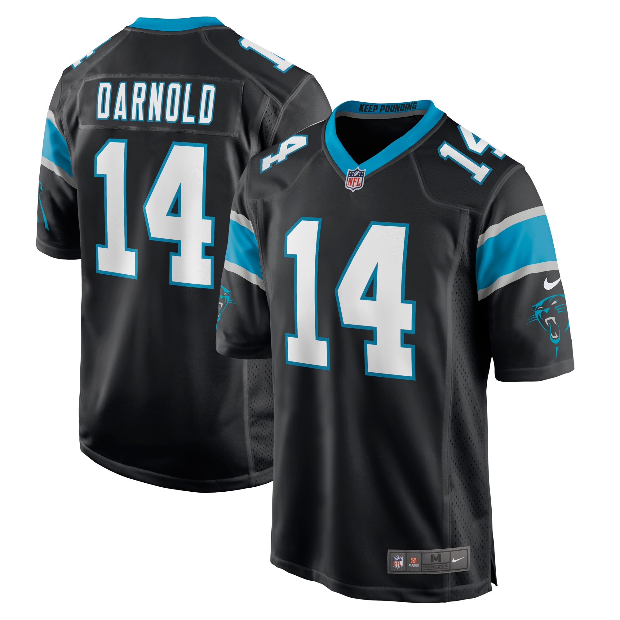 Sam Darnold Carolina Panthers Nike Game Player Jersey – Black