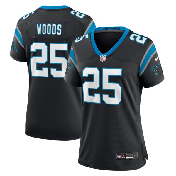Xavier Woods Carolina Panthers Nike Women’s Team Game Jersey – Black