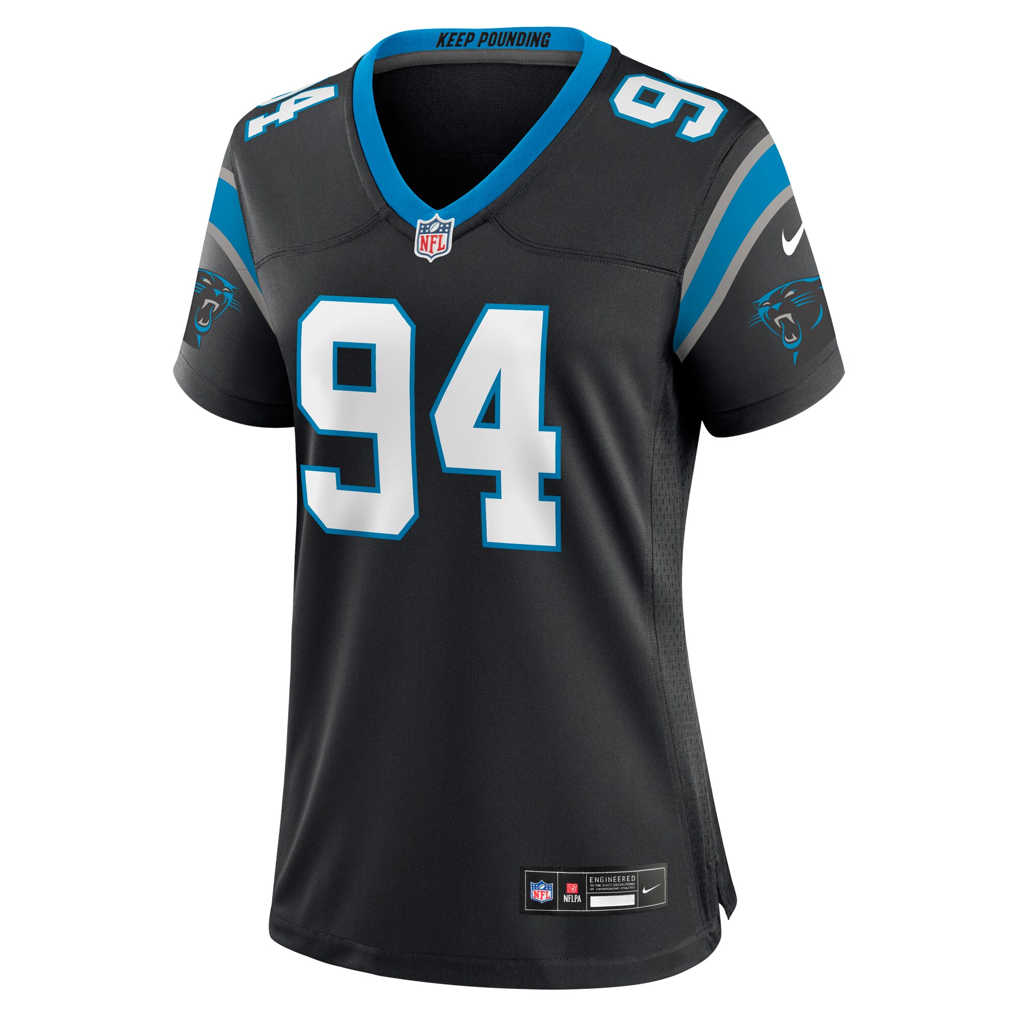 Henry Anderson Carolina Panthers Nike Women’s Team Game Jersey – Black - Image 2