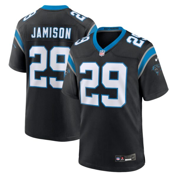 D’Shawn Jamison Carolina Panthers Nike Team Game Jersey – Black