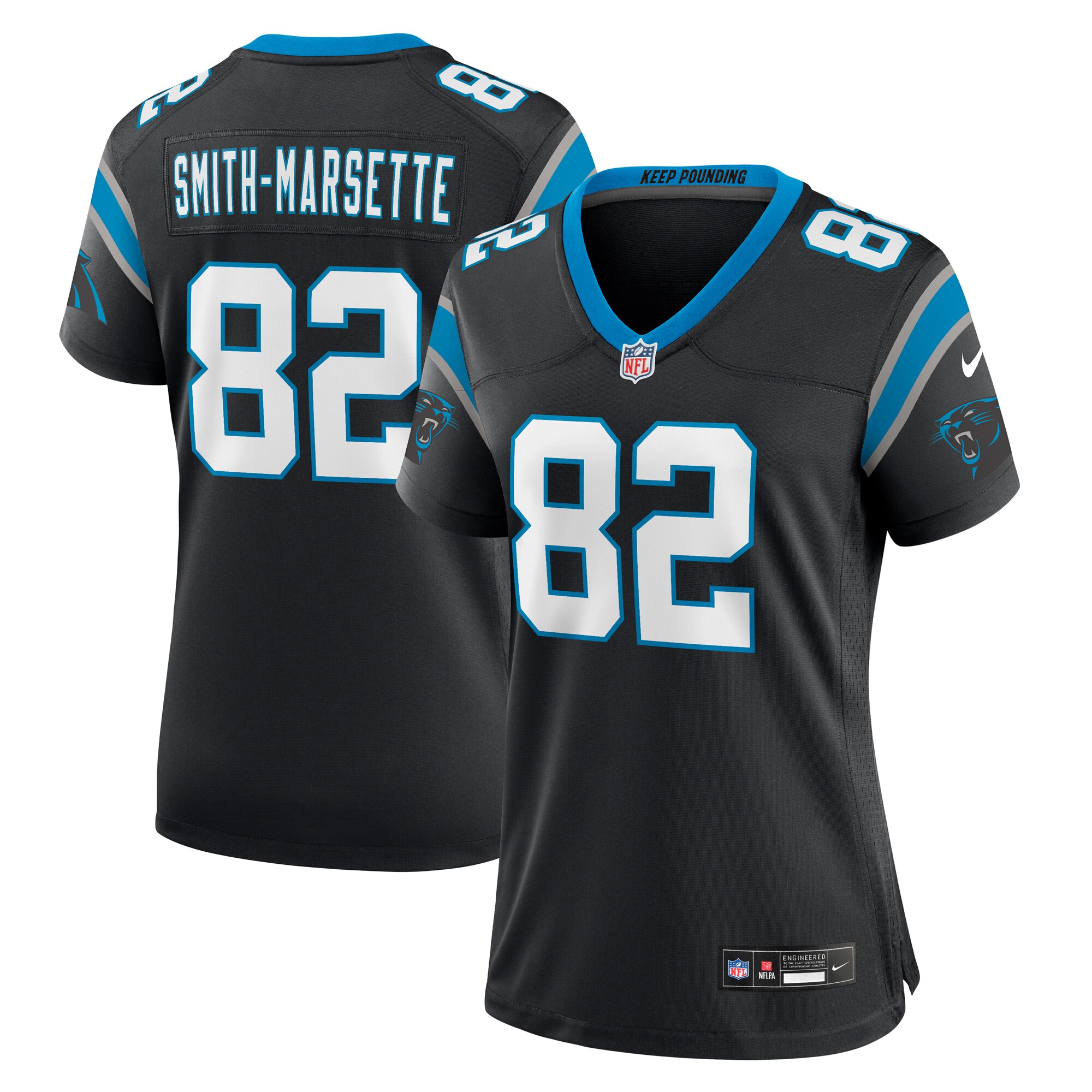 Ihmir Smith-Marsette Carolina Panthers Nike Women’s Team Game Jersey – Black